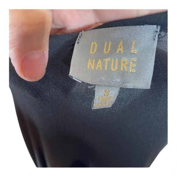Dual Nature LONG TIERED DROPWAIST KNIT MIDI DRESS IN BLACK NWOT - Picture 6 of 8